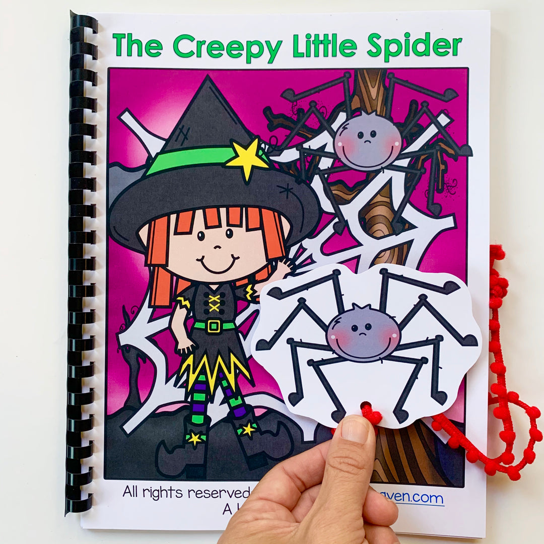 "The Creepy Little Spider" Prepositions Adapted Book